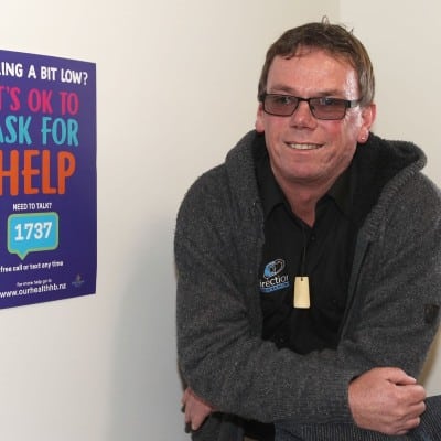 Billy Harris encourages workmates to check-in on each other.